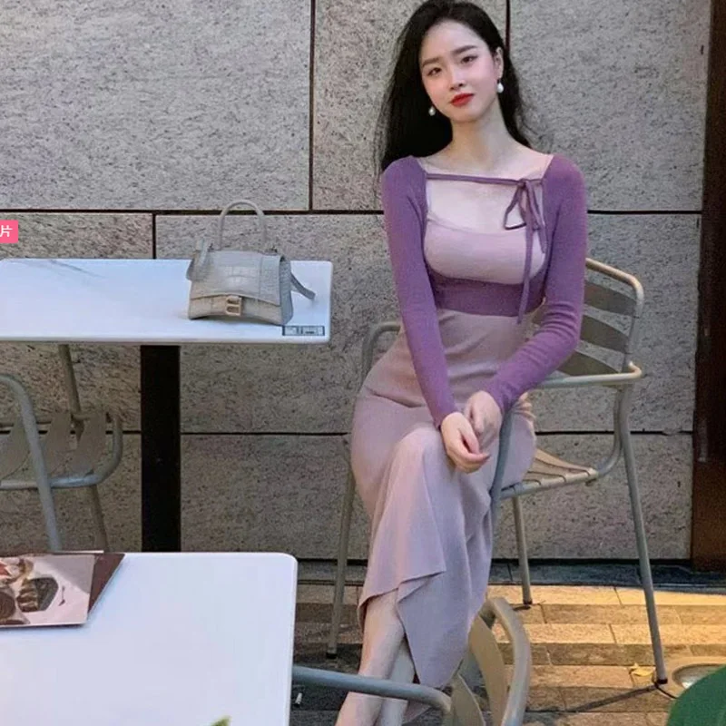 2022 Autumn New Knitted Dress Party Sexy Slim Casual Y2k Midi Vintage Casual Slim Design Women Long Sleeve One Piece Dresses
2022 Autumn New Knitted Dress Party Sexy Slim Casual Y2k Midi Vintage Casual Slim Design Women Long Sleeve One Piece Dresses