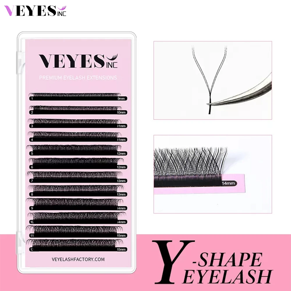 Veyes Inc YY Shape Eyelash Extensions Veyelash Hand Woven Black Natural Soft Brazilian YY Lashes Premade Volume Fan Individual
Veyes Inc YY Shape Eyelash Extensions Veyelash Hand Woven Black Natural Soft Brazilian YY Lashes Premade Volume Fan Individual