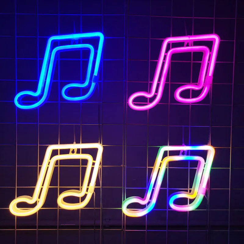 LED Musical Note Neon Sign Lights For Bedroom Wall Originality Night Lamp Atmosphere Wedding Home Christmas Party Room Decor
LED Musical Note Neon Sign Lights For Bedroom Wall Originality Night Lamp Atmosphere Wedding Home Christmas Party Room Decor