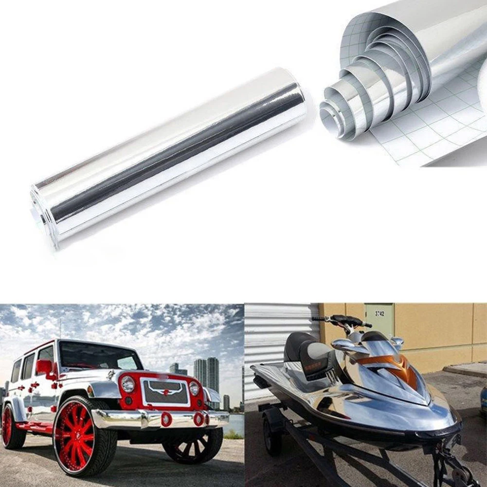 Sliver Chrome Car Sticker Vinyl Wrap Decal Roll Self Adhesive Film 6x60 Inch Practical Sticker
Sliver Chrome Car Sticker Vinyl Wrap Decal Roll Self Adhesive Film 6x60 Inch Practical Sticker