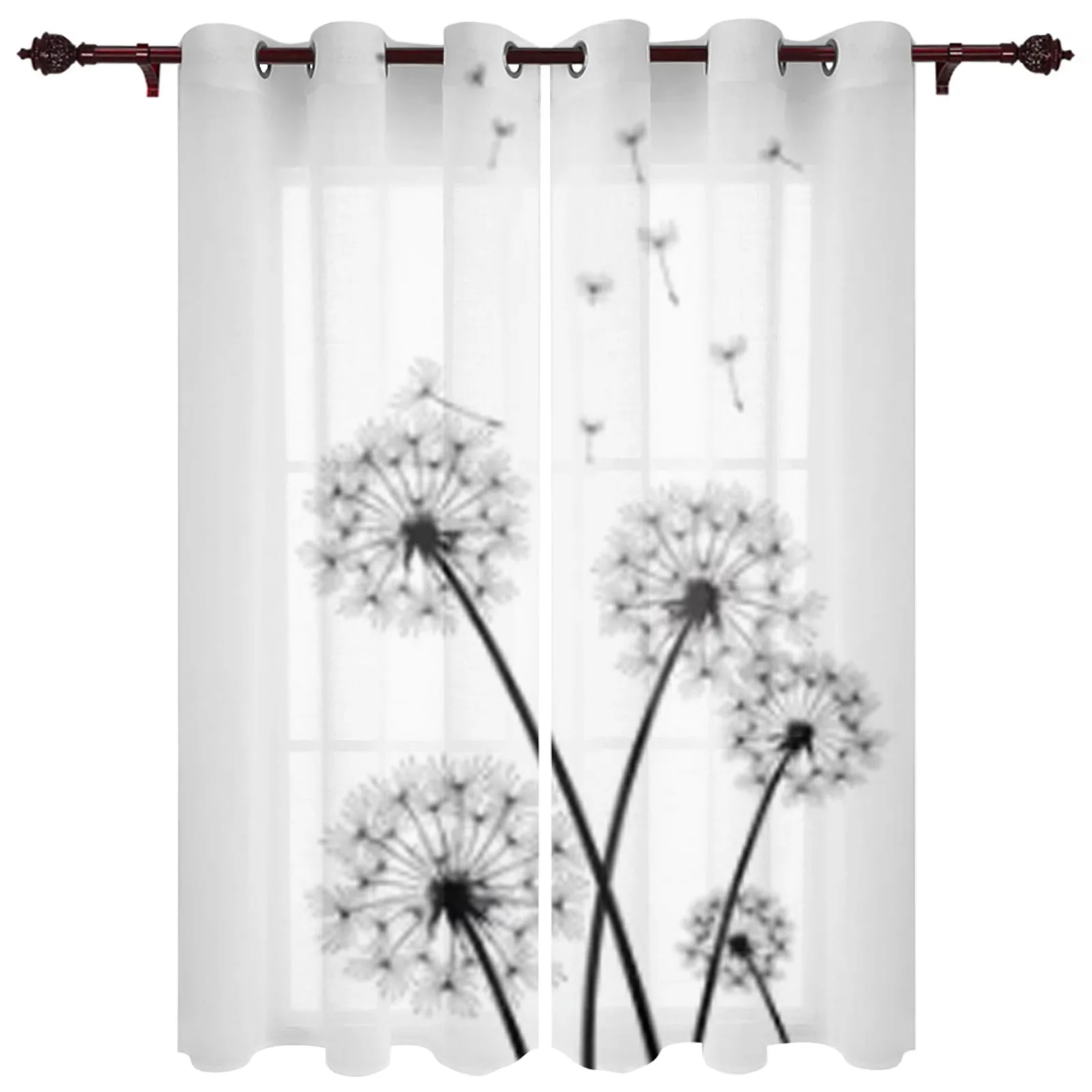 Black And White Dandelions Luxury Curtains Living Room Bedroom Window Curtain Valance Curtains For Kitchen Home Decor
Black And White Dandelions Luxury Curtains Living Room Bedroom Window Curtain Valance Curtains For Kitchen Home Decor