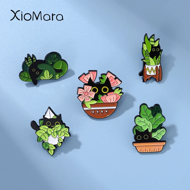 Lovely Cat in Flower Enamel Lapel Pin Plant Potted Brooches Badge Backpack Jewelry Accessories Gift For Friend Free Shipping
Lovely Cat in Flower Enamel Lapel Pin Plant Potted Brooches Badge Backpack Jewelry Accessories Gift For Friend Free Shipping