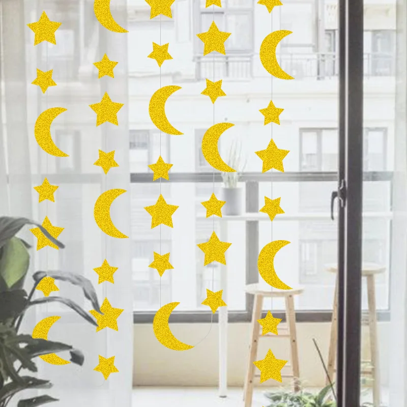 Glitter Star Moon Bunting Eid Mubarak Banner Home Decor Ramadan Islamic Muslim Ramadan Kareem Ramadan Decoration 2022
Glitter Star Moon Bunting Eid Mubarak Banner Home Decor Ramadan Islamic Muslim Ramadan Kareem Ramadan Decoration 2022