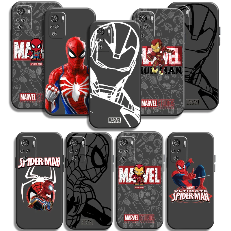 

Marvel Lron Spiderman Phone Cases For Xiaomi Redmi Redmi Note 7 8 Pro 8T 2021 7 8 7 8A 8 Pro Back Cover Funda Coque Soft TPU