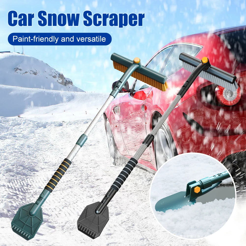 Car Snow Shovel Ice Scraper with Brush Extendable Handle Foam Grip Multi-function Car Cleaning Tool Winter Ice Snow Remover
Car Snow Shovel Ice Scraper with Brush Extendable Handle Foam Grip Multi-function Car Cleaning Tool Winter Ice Snow Remover