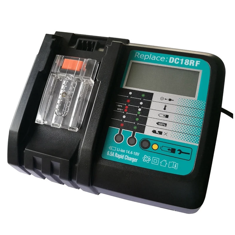 Зарядное устройство с вентилятором для Makita14.4V 18V BL1830 BL1840 BL1430 BL1440
Зарядное устройство с вентилятором для Makita14.4V 18V BL1830 BL1840 BL1430 BL1440