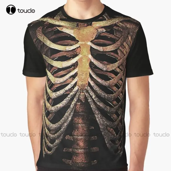 

Rib Cage Tee Graphic Trandy Skeleton T-Shirt Custom Aldult Teen Unisex Digital Printing Tee Shirts Custom Gift Xxs-5Xl