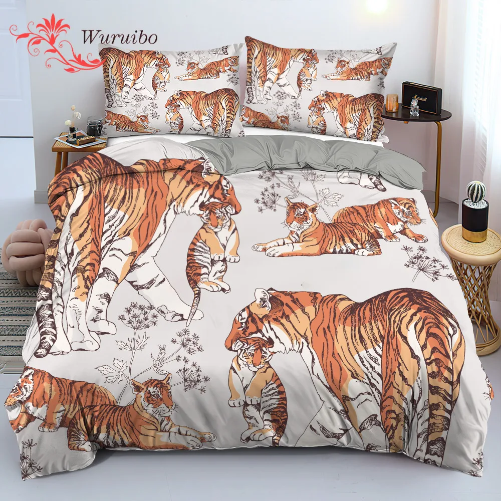 Tigress and Tiger Cubs Комплект постельного белья Тигр семья пододеяльник наволочка с животными пододеяльник постельное белье для двуспальной кровати
Tigress and Tiger Cubs Комплект постельного белья Тигр семья пододеяльник наволочка с животными пододеяльник постельное белье для двуспальной кровати