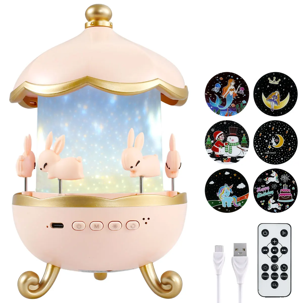 8 Music Box Starry Projector w/ 10 Projection Films Music Box Projection Lamp 1800mAh USB Rechargeable Galaxy Star Projector 3
8 Music Box Starry Projector w/ 10 Projection Films Music Box Projection Lamp 1800mAh USB Rechargeable Galaxy Star Projector 3