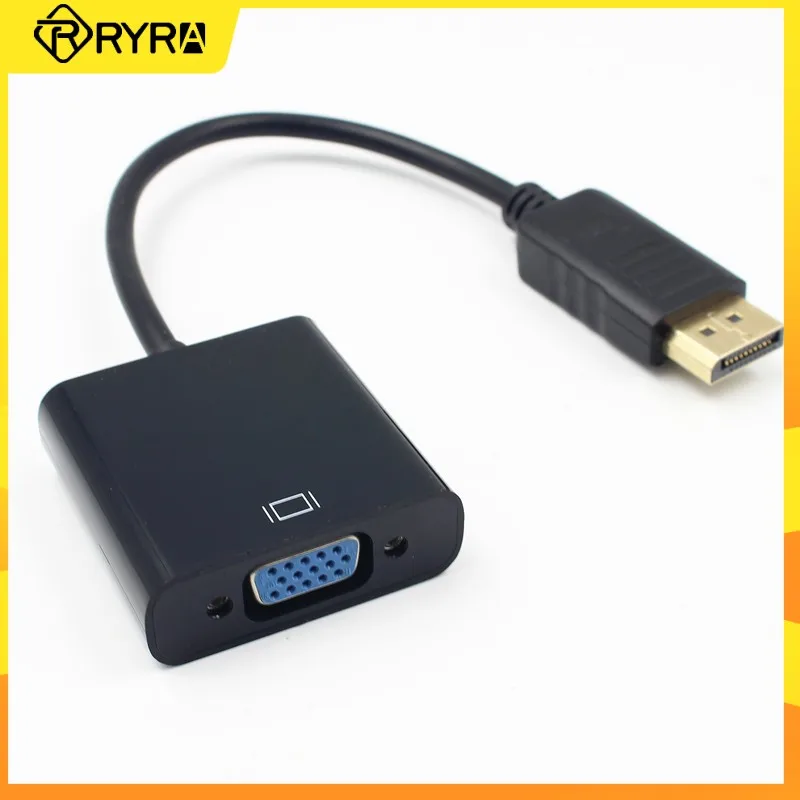 

RYRA Display Port DP to VGA Кабель-адаптер для мужчин и женщин конвертер для HDTV монитора MacBook проектор ПК