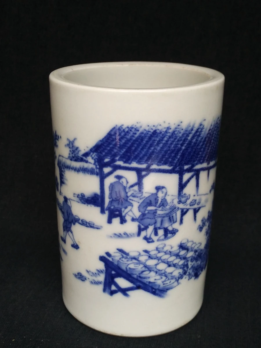 1919 H 6.8" Chinese old hand Painting Figure Scenery Porcelain Brush Pot Decoration
1919 H 6.8" Chinese old hand Painting Figure Scenery Porcelain Brush Pot Decoration