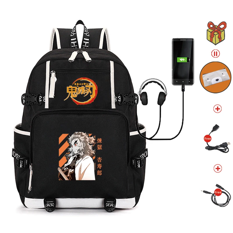 Hot Japanese Anime Demon Slayer Rengoku Kyouju Waterproof Bookbags Laptop Rucksack Travel USB Backpack Large Capacity For School
Hot Japanese Anime Demon Slayer Rengoku Kyouju Waterproof Bookbags Laptop Rucksack Travel USB Backpack Large Capacity For School