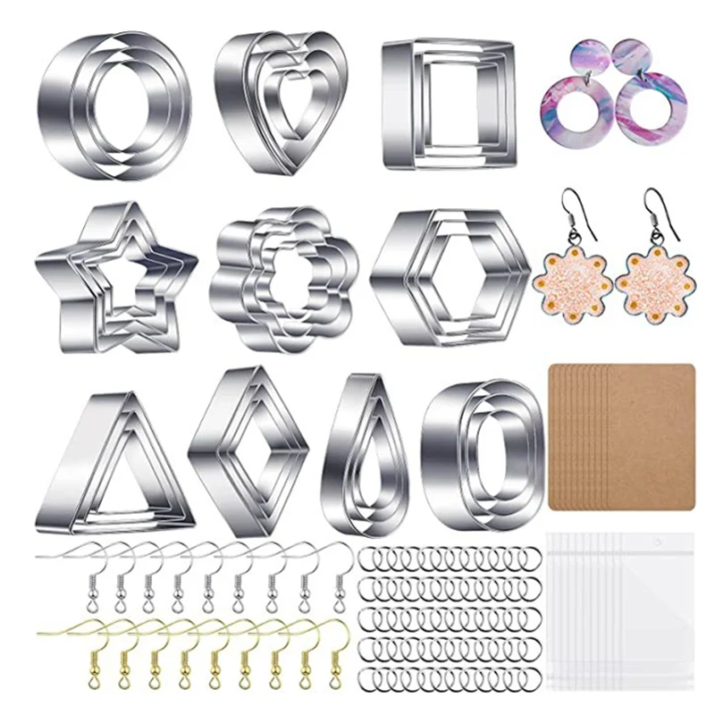 Polymer Clay Cutter Stainless Steel More Shaped DIY Cutting Mold for Ceramic Pottery Craft Jewlery Pendant Earring Making Tools
Polymer Clay Cutter Stainless Steel More Shaped DIY Cutting Mold for Ceramic Pottery Craft Jewlery Pendant Earring Making Tools