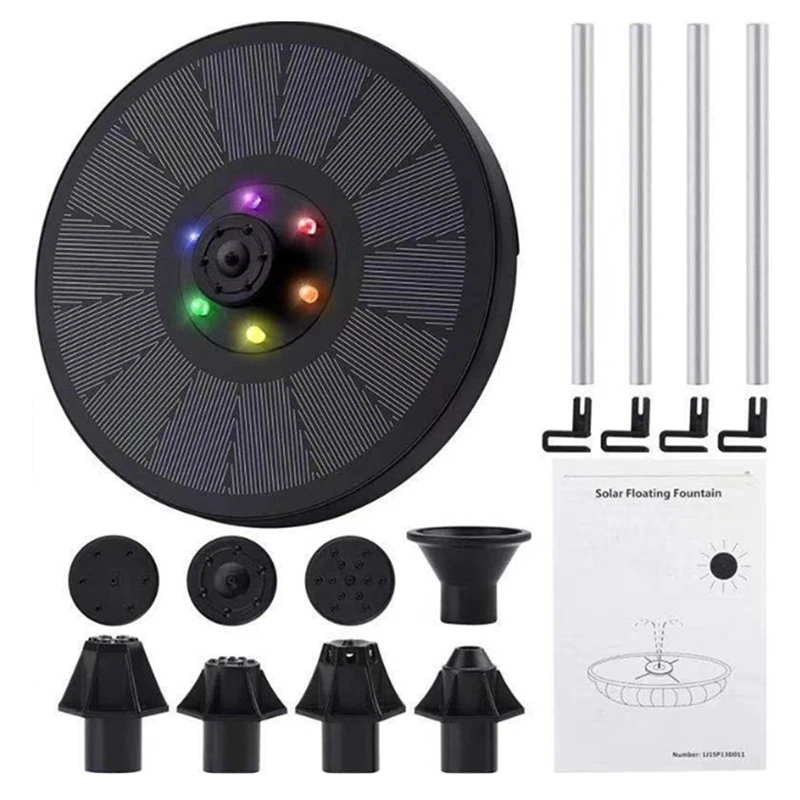 7V/3W Solar Fountain Pump With LED Light Solar Power Storage Fountain Garden Landscape Fountain
7V/3W Solar Fountain Pump With LED Light Solar Power Storage Fountain Garden Landscape Fountain