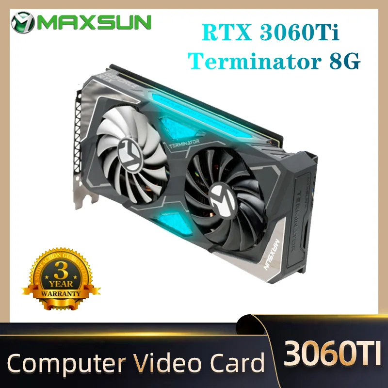 MAXSUN новые графические карты RTX 3060Ti Терминатор 8G GDDR6 GPU компьютер ПК 256bit DP * 3 RTX 3060 Big Mac 12G игровая видеокарта
MAXSUN новые графические карты RTX 3060Ti Терминатор 8G GDDR6 GPU компьютер ПК 256bit DP * 3 RTX 3060 Big Mac 12G игровая видеокарта