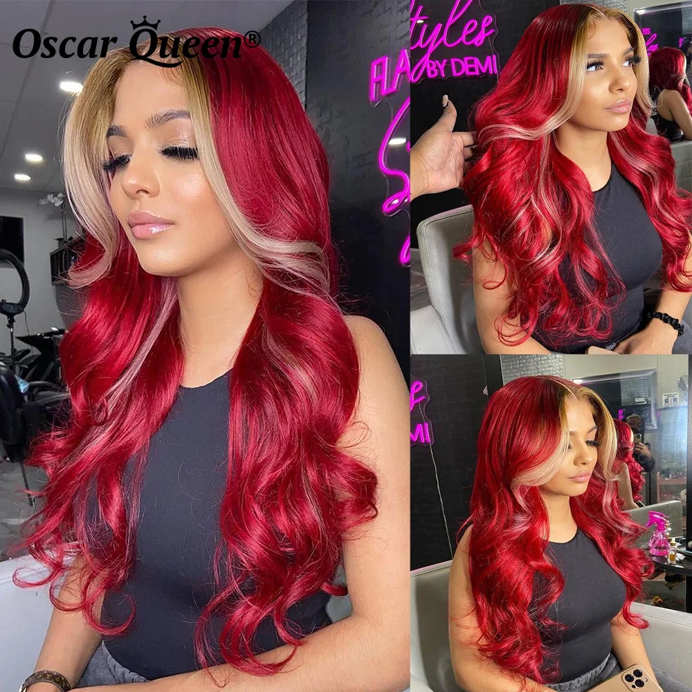 Red Highlight 13X4 Lace Front Wig Human Hair Wigs 613 Blonde Body Wave Lace Front Wig For Women Deep Wave Wig Preplucked
Red Highlight 13X4 Lace Front Wig Human Hair Wigs 613 Blonde Body Wave Lace Front Wig For Women Deep Wave Wig Preplucked