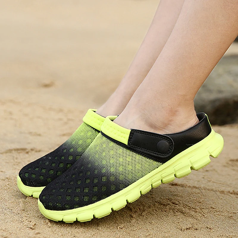 Fashion 2022 Men Women Summer Sandal Mesh Mules Breathable Padded Beach Flip Flops Shoes Solid Flat Bath Outside Mens Slippers
Fashion 2022 Men Women Summer Sandal Mesh Mules Breathable Padded Beach Flip Flops Shoes Solid Flat Bath Outside Mens Slippers