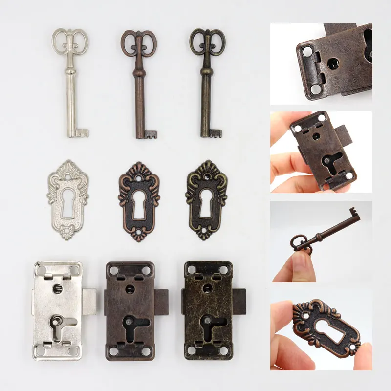 Antique Iron Door Lock Drawer Jewelry Wood Box Cabinet Wardrobe Cupboard Door Lock + Key Furniture Hardware
Antique Iron Door Lock Drawer Jewelry Wood Box Cabinet Wardrobe Cupboard Door Lock + Key Furniture Hardware