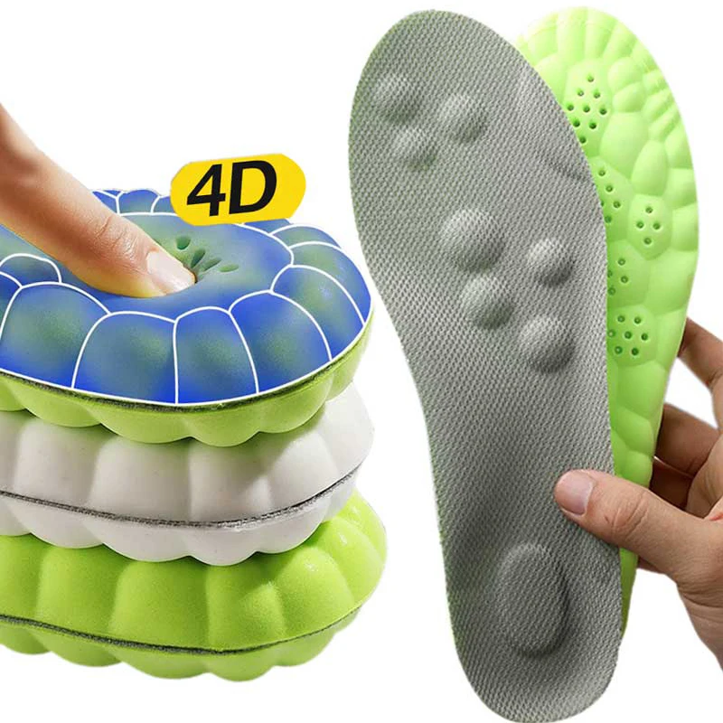 4D Latex Sport Insoles Deodorization Massage Soft Sweat Absorption Shoe Pads Anti-pain Cushion Arch Support Running Insoles New
4D Latex Sport Insoles Deodorization Massage Soft Sweat Absorption Shoe Pads Anti-pain Cushion Arch Support Running Insoles New