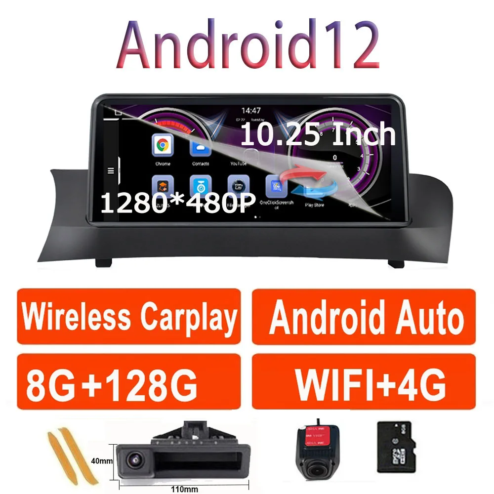 Беспроводная 4G + Wifi 1280*480P Android 12 мультимедийный автомобильный плеер Радио для BMW X3 F25 X4 F26 CIC система NBT навигационный экран
Беспроводная 4G + Wifi 1280*480P Android 12 мультимедийный автомобильный плеер Радио для BMW X3 F25 X4 F26 CIC система NBT навигационный экран