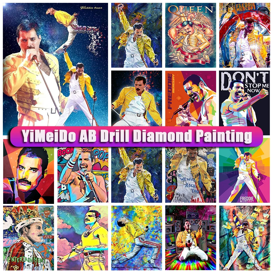 Алмазная живопись YiMeido с изображением рок-певицы AB, Freddie Mercury, портрет 5D, мозаика для творчества, вышивка крестиком со звездами, домашний деко...
Алмазная живопись YiMeido с изображением рок-певицы AB, Freddie Mercury, портрет 5D, мозаика для творчества, вышивка крестиком со звездами, домашний деко...