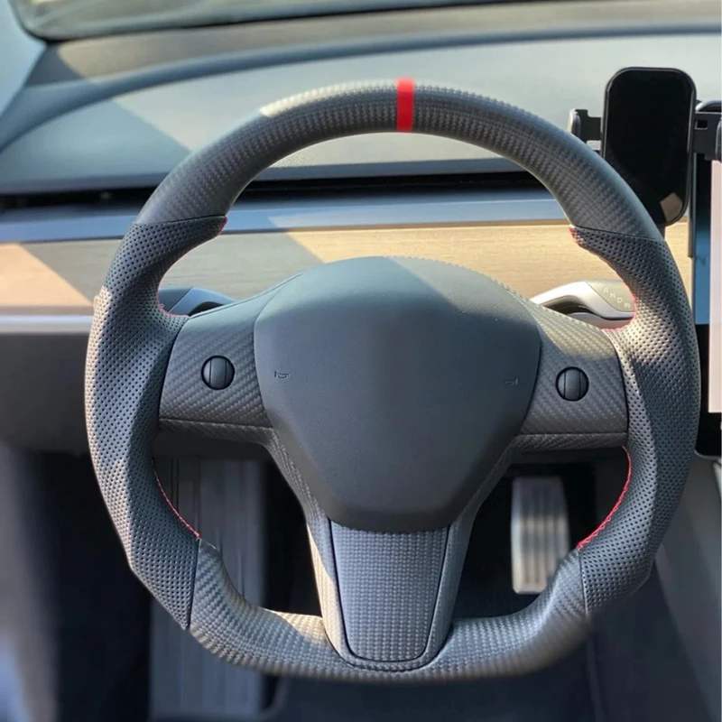 Рулевое колесо Model Y 350 мм из алькантары, рулевое колесо из натуральной углеродной кожи наппа с подогревом для Tesla Model 3
Рулевое колесо Model Y 350 мм из алькантары, рулевое колесо из натуральной углеродной кожи наппа с подогревом для Tesla Model 3