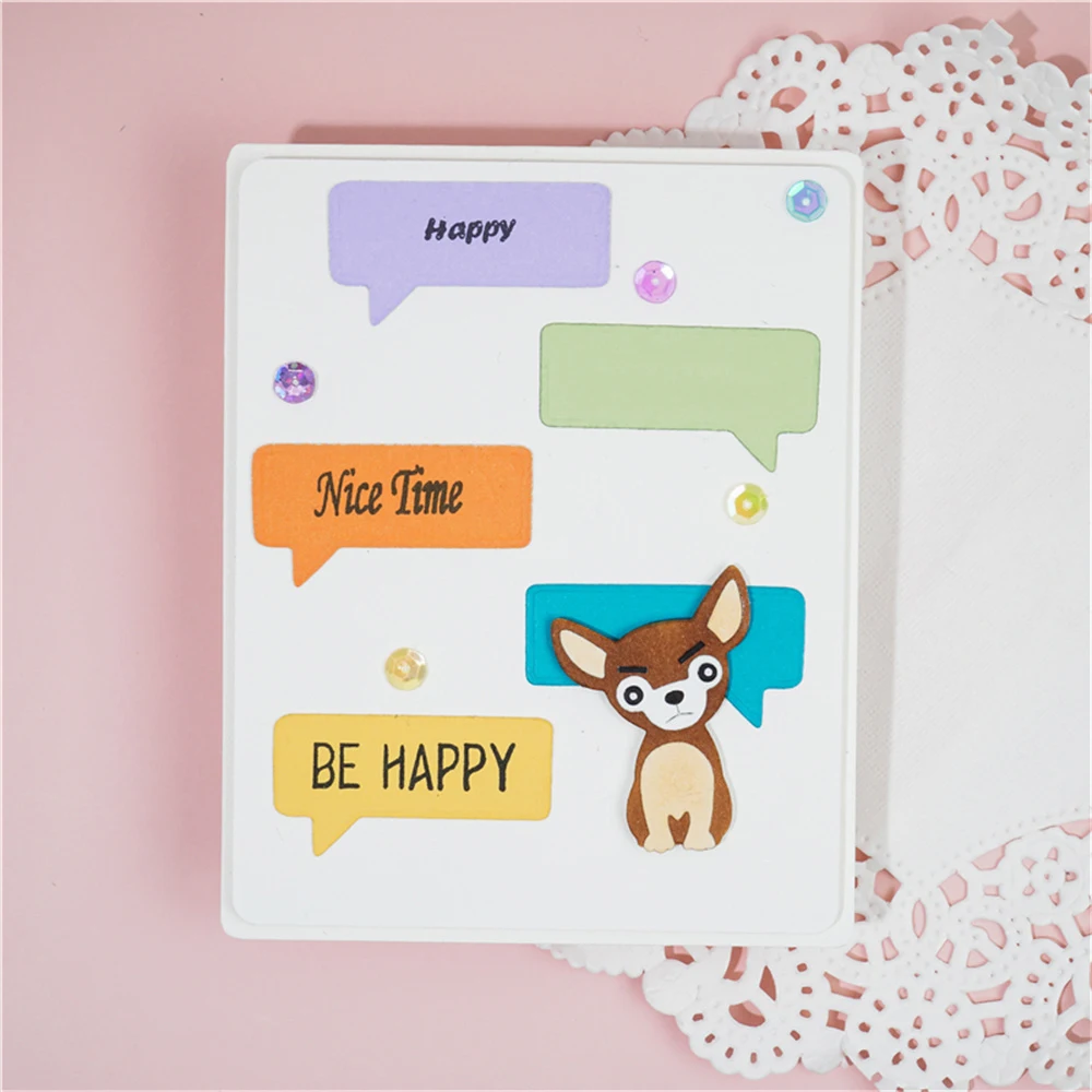 Customized Dies Dialog Background Frame Metal Cutting Dies Scrapbooking Embossing Fustelle Paper Card Making Craft Stencil Dies
Customized Dies Dialog Background Frame Metal Cutting Dies Scrapbooking Embossing Fustelle Paper Card Making Craft Stencil Dies