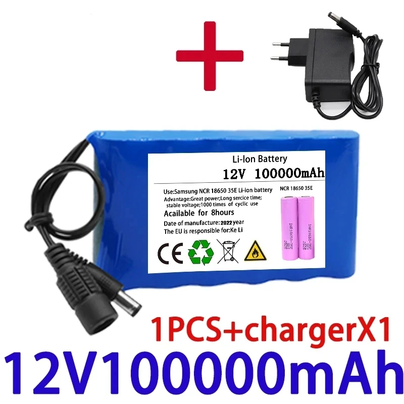 Original NEW Portable Super 12V 20000mah Battery Rechargeable Lithium Ion Battery Pack Capacity DC 12.6v 30Ah CCTV Cam Monitor +
Original NEW Portable Super 12V 20000mah Battery Rechargeable Lithium Ion Battery Pack Capacity DC 12.6v 30Ah CCTV Cam Monitor +