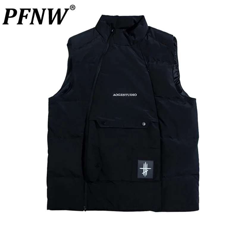 PFNW National Fashion Winter Down Cotton Vest Male Outwear Autumn WinterThickened Fashion Workwear Outwear Tide Coats 12A5666
PFNW National Fashion Winter Down Cotton Vest Male Outwear Autumn WinterThickened Fashion Workwear Outwear Tide Coats 12A5666