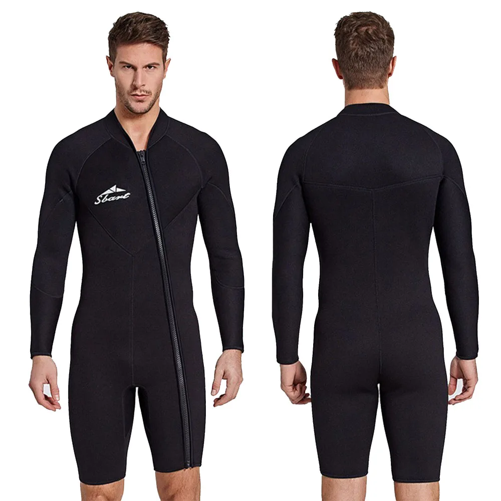 New 3MM Neoprene Diving Suit Men One Piece Long Sleeve Swimming Surfing Suit Sun Protection and Warm Black Diving Suit Swimwear
New 3MM Neoprene Diving Suit Men One Piece Long Sleeve Swimming Surfing Suit Sun Protection and Warm Black Diving Suit Swimwear