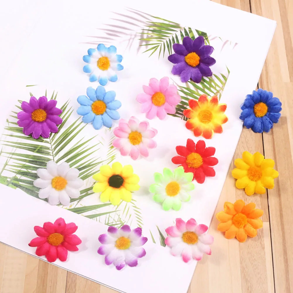 100Pcs/Bag 4cm Mix Silk Sunflower Artificial Flower Home Wedding Party Decoration Scrapbooking Accessories Wreath DIY Fake Daisy
100Pcs/Bag 4cm Mix Silk Sunflower Artificial Flower Home Wedding Party Decoration Scrapbooking Accessories Wreath DIY Fake Daisy
