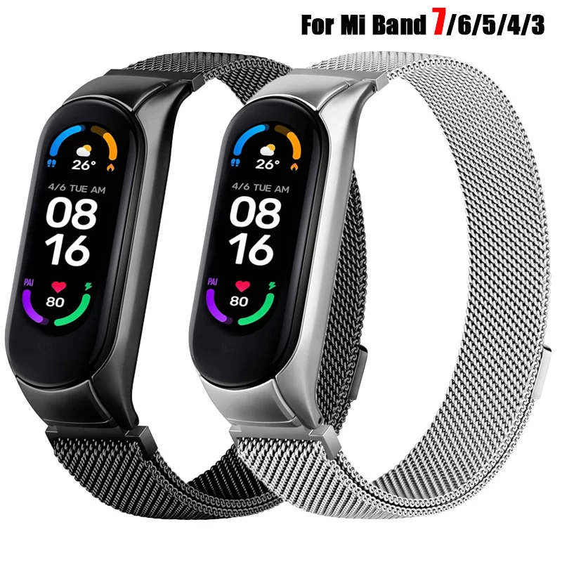 Металлический браслет «Миланская петля» для Mi Band 5 6 7, браслет для Amazfit Band 5 Mi Band 3, Xiaomi Mi Band 5 4
Металлический браслет «Миланская петля» для Mi Band 5 6 7, браслет для Amazfit Band 5 Mi Band 3, Xiaomi Mi Band 5 4