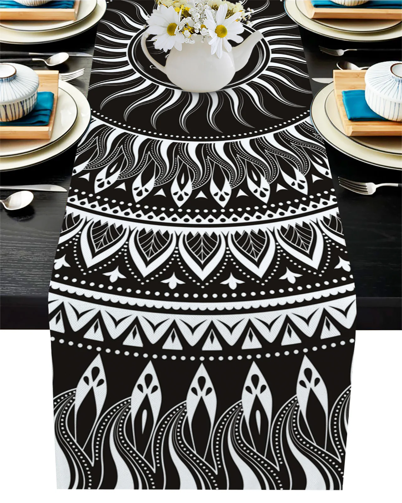Mandala Ethnic Pattern Table Runner Wedding Decor Dining Table Runner Kitchen Coffee Table Decor Placemat
Mandala Ethnic Pattern Table Runner Wedding Decor Dining Table Runner Kitchen Coffee Table Decor Placemat