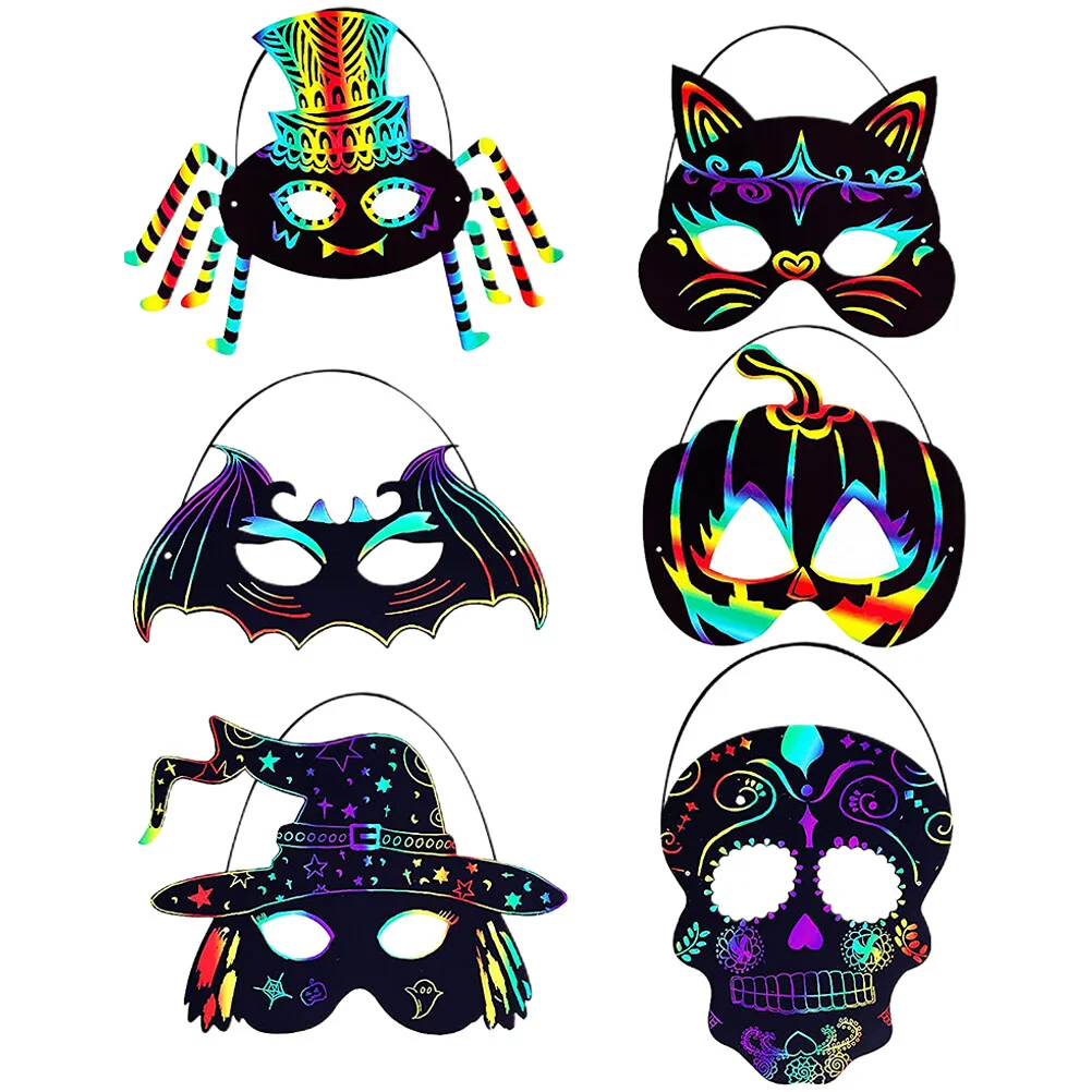 Children's Products DIY Materials Multi-function Scratch Paper Party Mask Delicate
Children's Products DIY Materials Multi-function Scratch Paper Party Mask Delicate