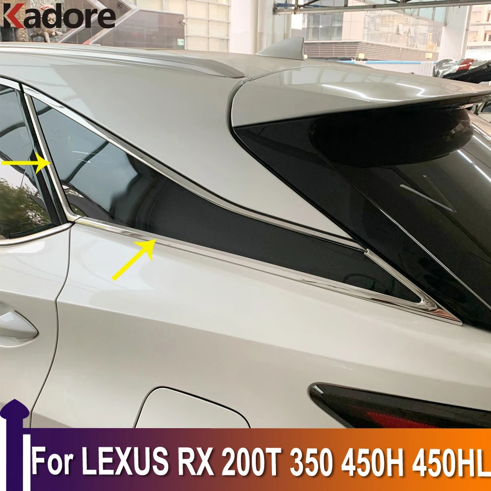 For LEXUS RX 200T 350 450H 450HL 2016-2020 2021 2022 Rear Window Strip Cover Side Triangle Trim Molding Garnish Stainless Steel
For LEXUS RX 200T 350 450H 450HL 2016-2020 2021 2022 Rear Window Strip Cover Side Triangle Trim Molding Garnish Stainless Steel