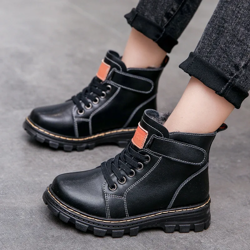 26-39 Boys Chelsea Boots Kids Cotton Boots 2022 Winter New Children Leather Shoes for Boys Plush Shoes Warm Soft Bottom Anti-ski
26-39 Boys Chelsea Boots Kids Cotton Boots 2022 Winter New Children Leather Shoes for Boys Plush Shoes Warm Soft Bottom Anti-ski