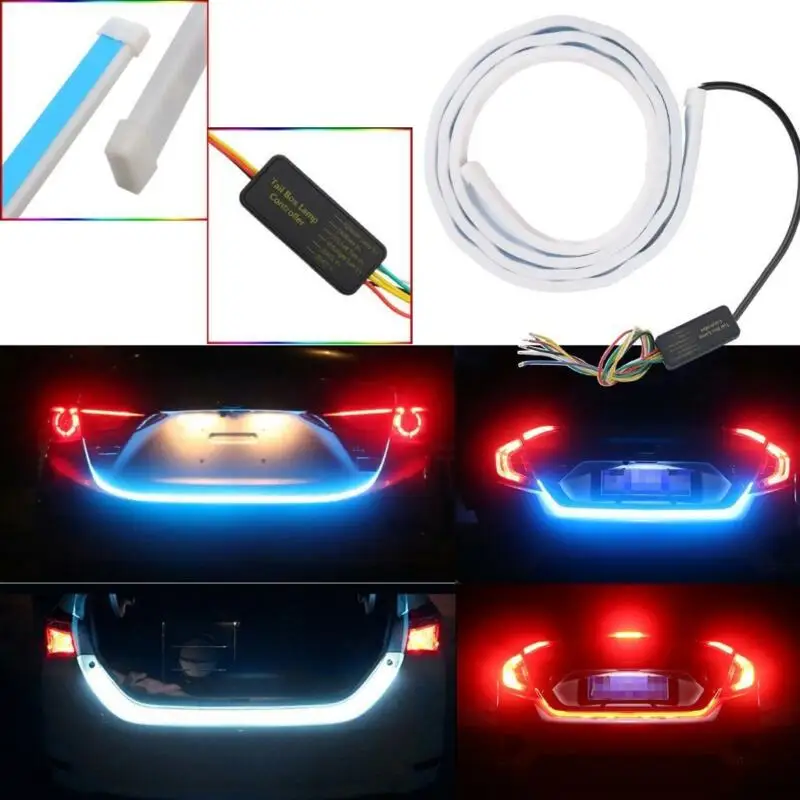 1pc Fluid LED Steering Brake Light Strip Signal Light Trunk Area Illumination Rear Brake Backup Lamp Turn Direction Accessories
1pc Fluid LED Steering Brake Light Strip Signal Light Trunk Area Illumination Rear Brake Backup Lamp Turn Direction Accessories