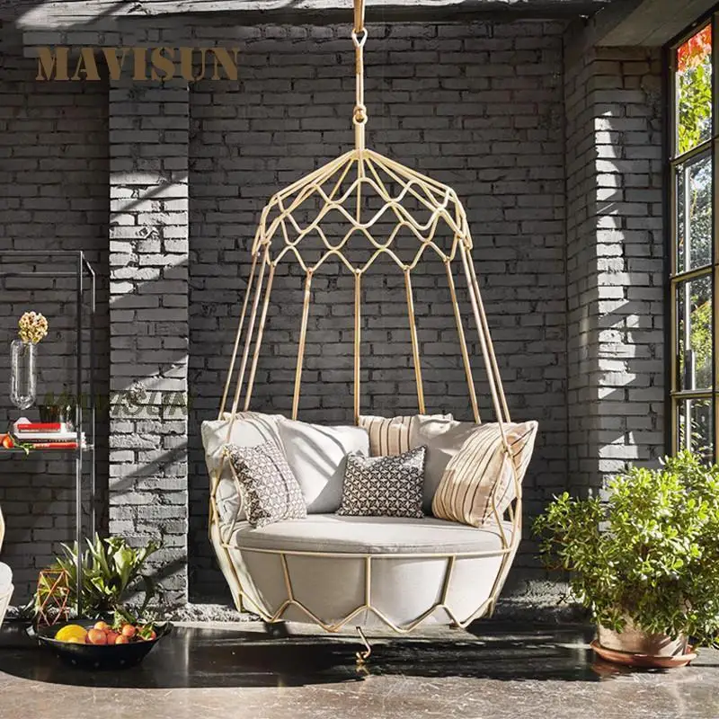 Hanging Basket With Curtain Outdoor Creative Swing Sofa Patio Villa Leisure Double Sofa Furniture Combination White Chair
Hanging Basket With Curtain Outdoor Creative Swing Sofa Patio Villa Leisure Double Sofa Furniture Combination White Chair