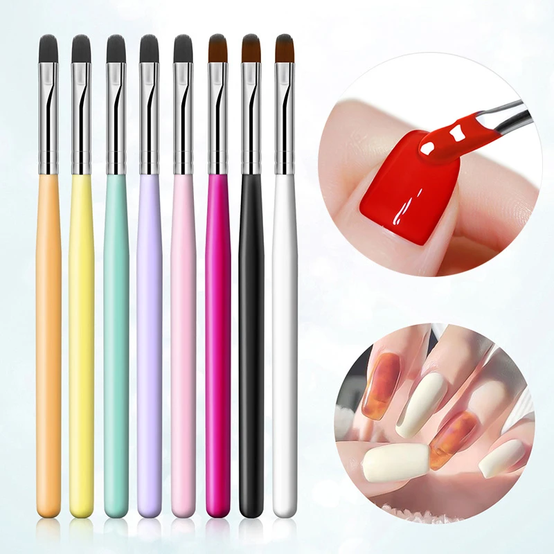 New 1pc Nail Art Brush UV Gel Nail Brush Gradient Pen Brushes For Manicure French DIY Nail Drawing Tool Nail Beauty Nail Brushes
New 1pc Nail Art Brush UV Gel Nail Brush Gradient Pen Brushes For Manicure French DIY Nail Drawing Tool Nail Beauty Nail Brushes
