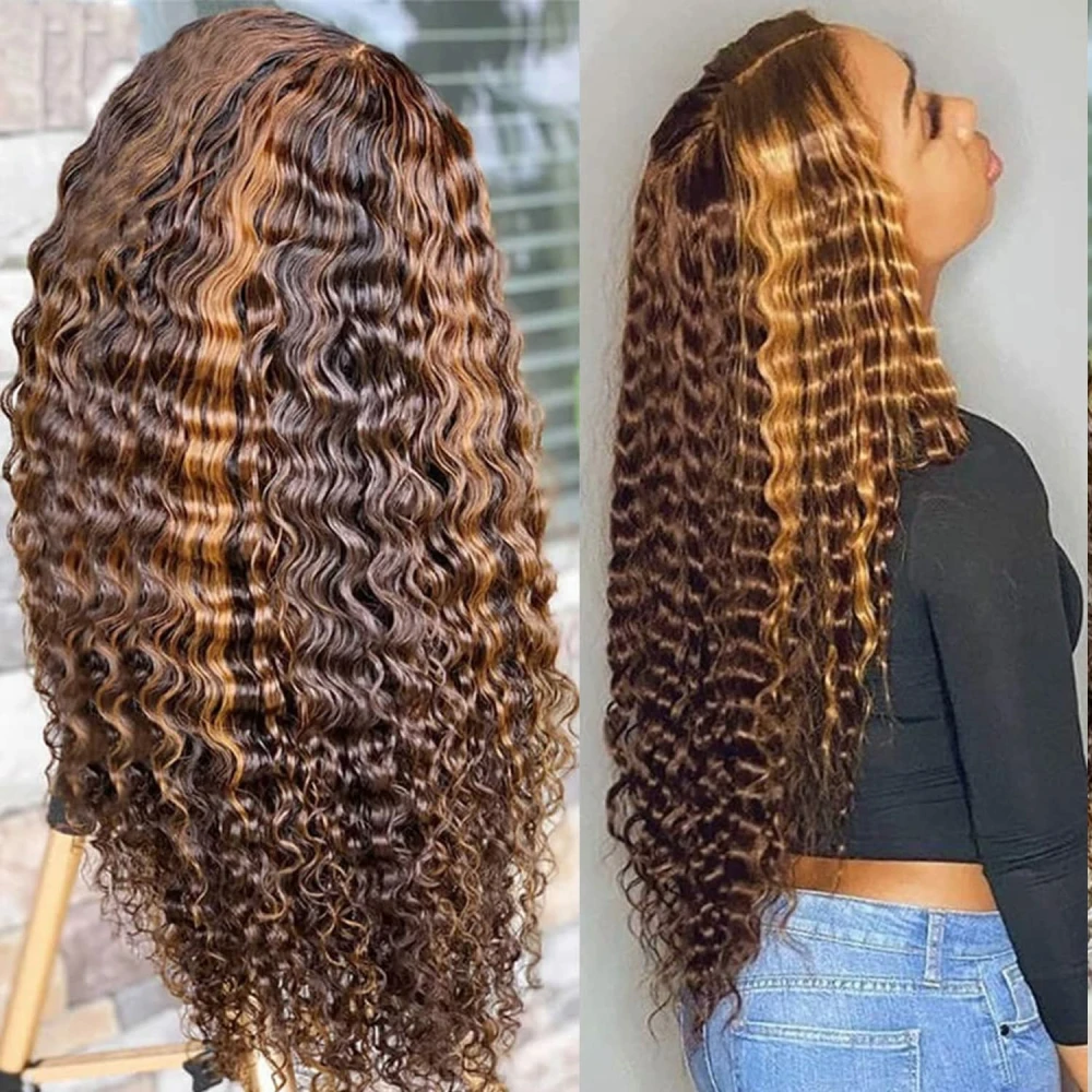 Highlight Wig Human Hair Deep Wave Lace Front Wigs For Woman Human Hair 13x6x1 Lace Frontal Wig Ombre Blonde Lace Front Wigs
Highlight Wig Human Hair Deep Wave Lace Front Wigs For Woman Human Hair 13x6x1 Lace Frontal Wig Ombre Blonde Lace Front Wigs