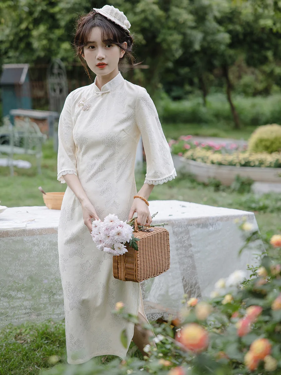 Женское платье Чонсам в китайском стиле, Элегантное повседневное элегантное классическое кружевное улучшенное платье в стиле ретро, 2023
Женское платье Чонсам в китайском стиле, Элегантное повседневное элегантное классическое кружевное улучшенное платье в стиле ретро, 2023