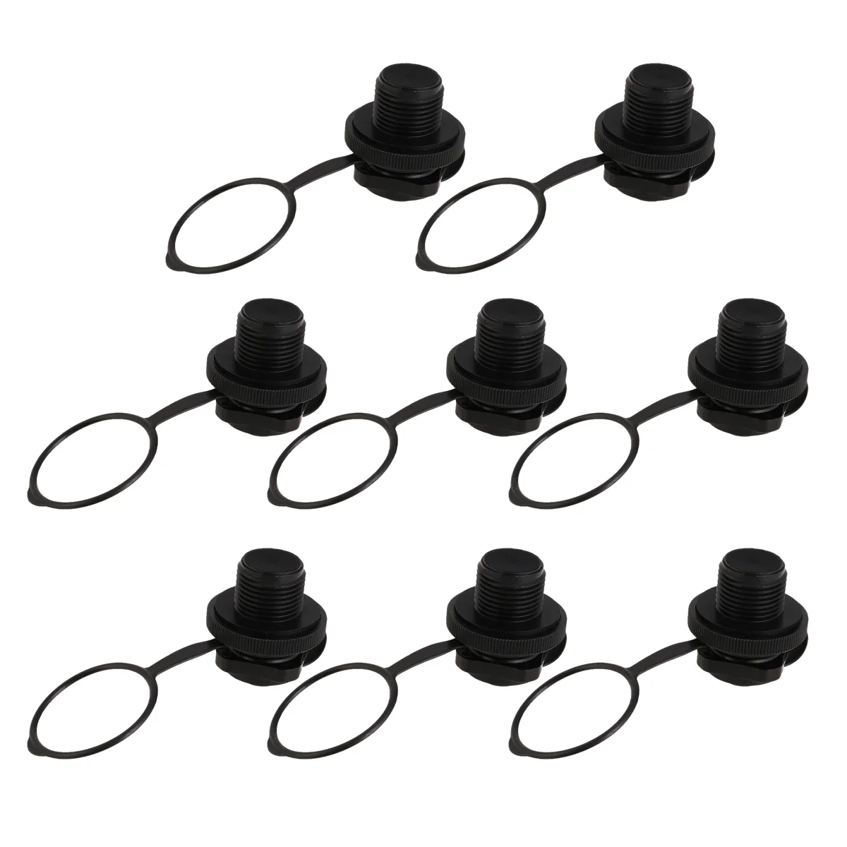 8pcs Air Spiral Air Plugs One- Way Inflation Replacement Screw for Rubber Dinghy Raft Kayak Pool Airbeds 22mm ( Black )
8pcs Air Spiral Air Plugs One- Way Inflation Replacement Screw for Rubber Dinghy Raft Kayak Pool Airbeds 22mm ( Black )