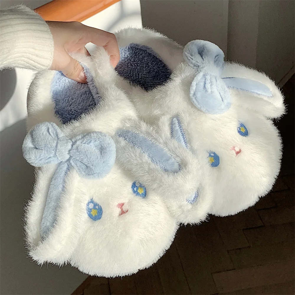 SP&CITY Cartoon Cute Bunny Winter Home Cotton Slippers Women's Winter Kawaii Soft Soled Plush Slippers Female Warm Indoor Shoes
SP&CITY Cartoon Cute Bunny Winter Home Cotton Slippers Women's Winter Kawaii Soft Soled Plush Slippers Female Warm Indoor Shoes