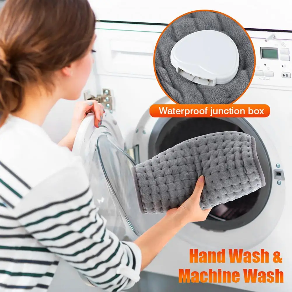 Portable Heating Blanket Washable Heated Pad Button Press Control Long Lifespan Heating Pad Cold Resistant
Portable Heating Blanket Washable Heated Pad Button Press Control Long Lifespan Heating Pad Cold Resistant