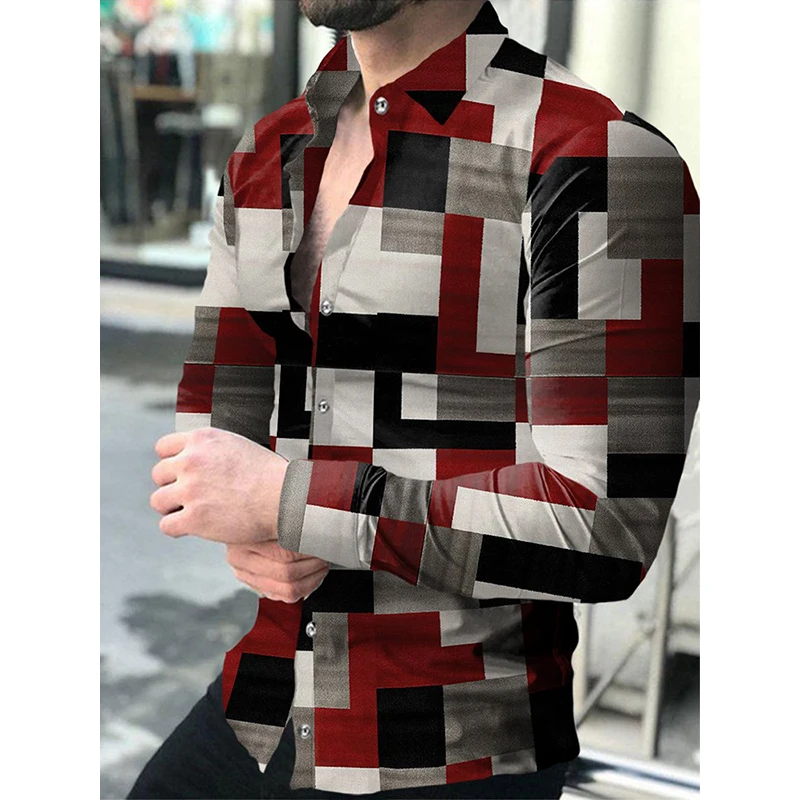 2022 Men's Hawaiian Lapel Shirts Plaid Print Casual Button-Up Shirts Prom Party Continental Shirts S-XXXL
2022 Men's Hawaiian Lapel Shirts Plaid Print Casual Button-Up Shirts Prom Party Continental Shirts S-XXXL