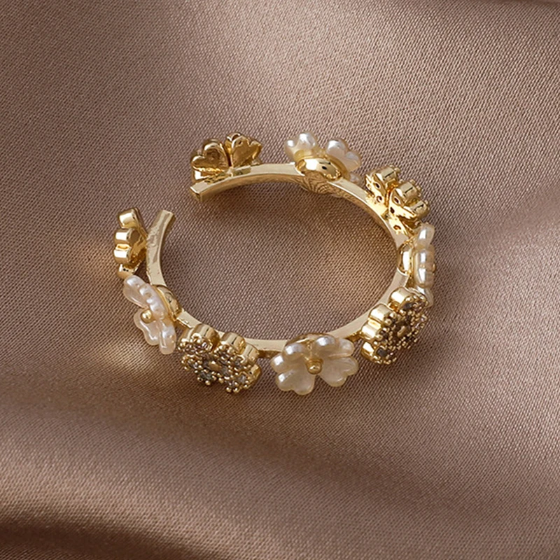 

2022 Luxury Multi-Element Fantasy Colour Zirconia Pearl Shell Flower Dangle Earrings for Women Rrings Fashion Elegant Jewellery
