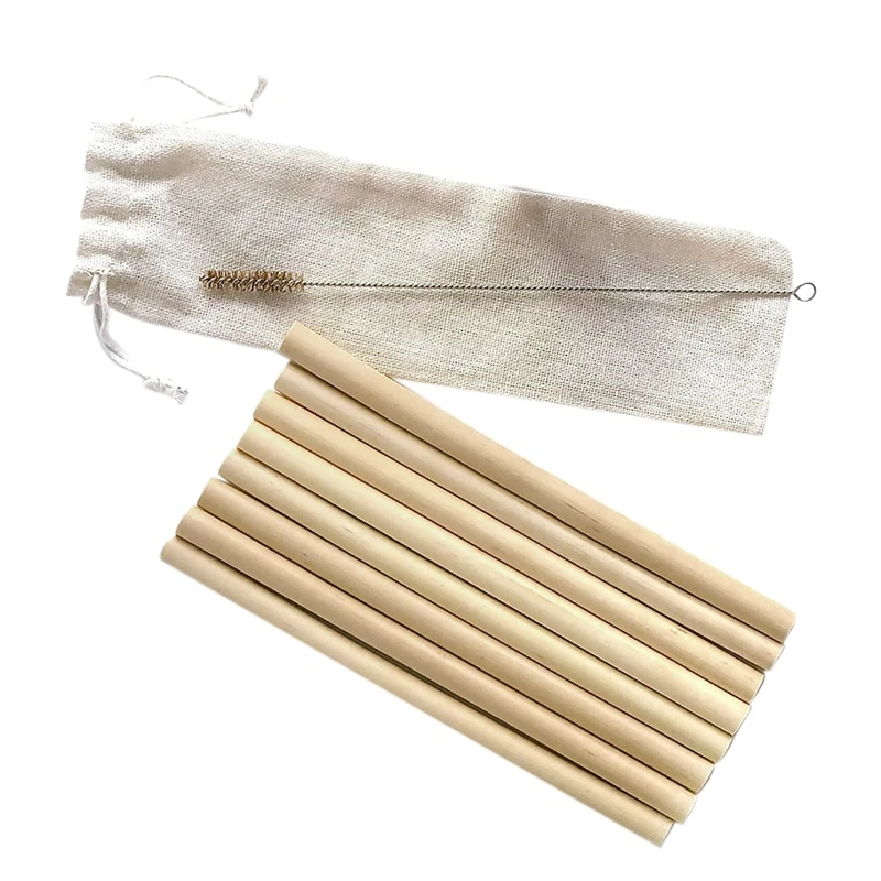 10 Pcs Bamboo Straw Reusable Straw Natural Organic Coffee Milk Tea Juice Straw With Cloth Bag And Cleaning Brush
10 Pcs Bamboo Straw Reusable Straw Natural Organic Coffee Milk Tea Juice Straw With Cloth Bag And Cleaning Brush