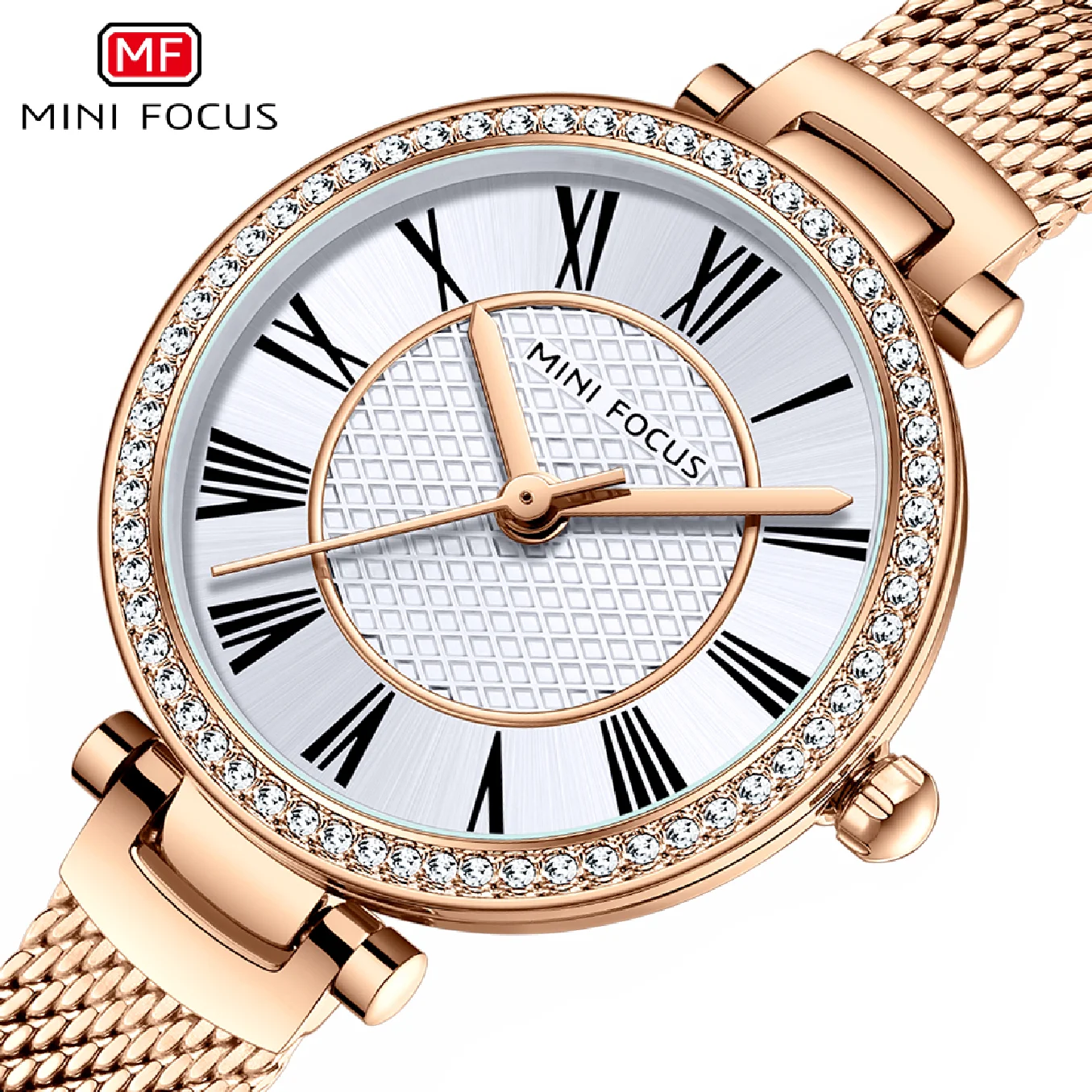 MINI FOCUS New Fashion Women Watches Ladies Rhinestone Waterproof Quartz Watches Stainless Steel Female Clock Relogio Feminino
MINI FOCUS New Fashion Women Watches Ladies Rhinestone Waterproof Quartz Watches Stainless Steel Female Clock Relogio Feminino