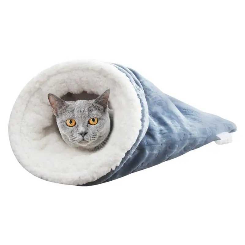 Cat Crinkle Sack Breathable Cute Cat Cave Sleeping Bag Plush Cat Sleeping Cave Pet Supplies Fleece Cotton Inside Keep Warm Large 
Cat Crinkle Sack Breathable Cute Cat Cave Sleeping Bag Plush Cat Sleeping Cave Pet Supplies Fleece Cotton Inside Keep Warm Large