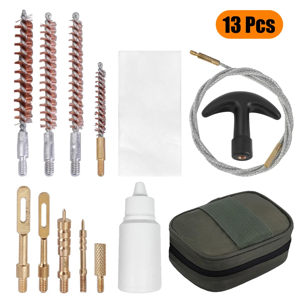 13Pcs Tactical Gun Cleaning Kit Universal Gun Brush Tool for Pistol Hunting Rifle Shotgun Cleaning Brush Hunting Accessories
13Pcs Tactical Gun Cleaning Kit Universal Gun Brush Tool for Pistol Hunting Rifle Shotgun Cleaning Brush Hunting Accessories